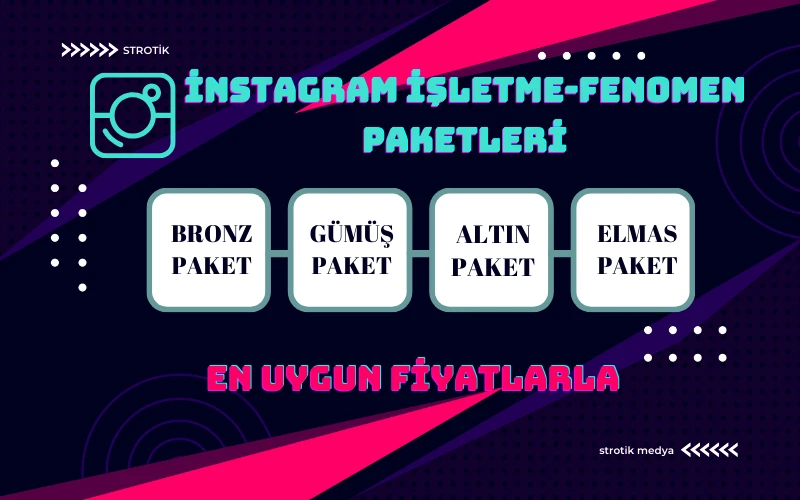 İnstagram -> Fenomen ve İşletme Büyütme Paketi (Elmas)